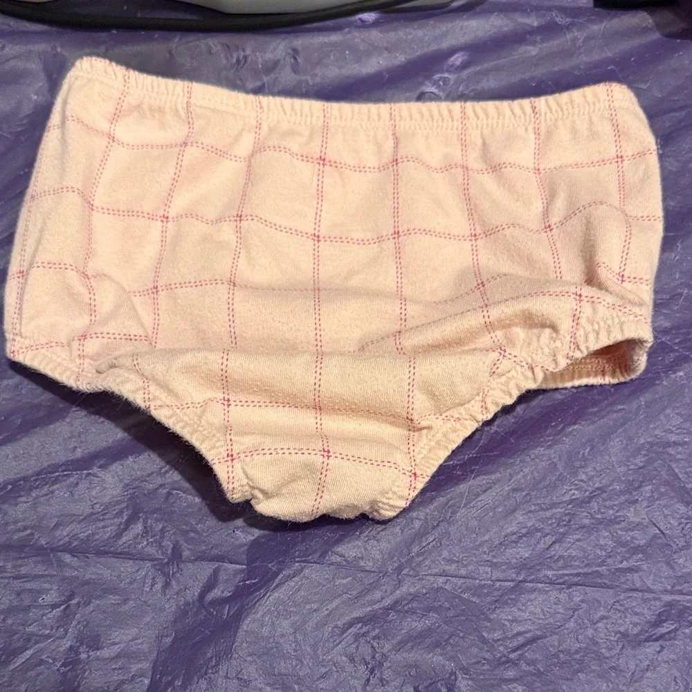 Wonder Nation Pink Grid Diaper Cover 🌸